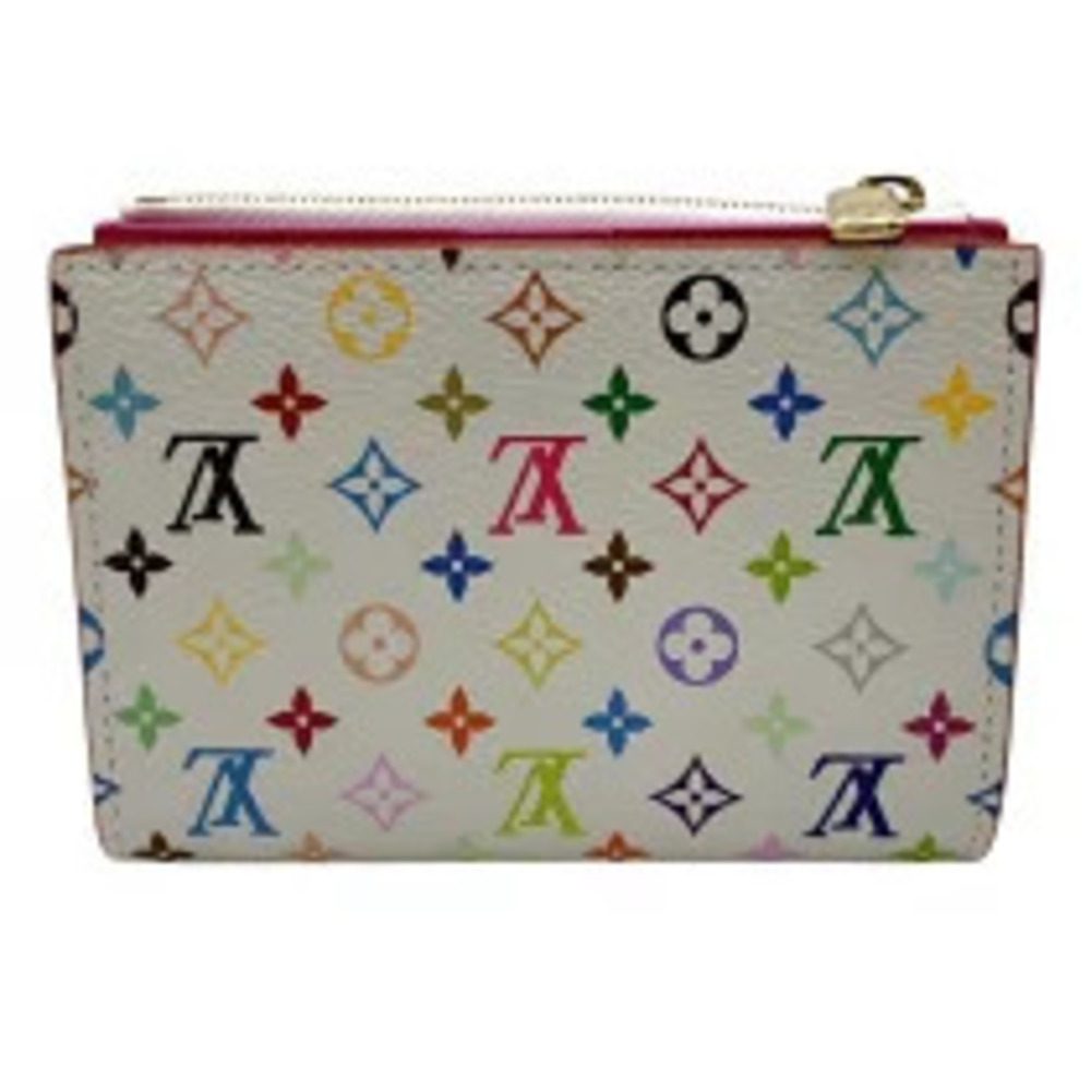 Louis Vuitton Wallet Bi Multicolor LV TM Lisa fold Portefeuille Black
